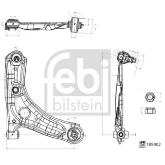 FEBI BILSTEIN 185902 - Bras de liaison, suspension de roue avant droit