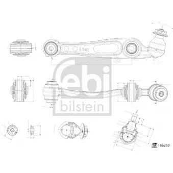 Triangle ou bras de suspension (train avant) FEBI BILSTEIN OEM LR078479