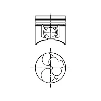 Piston KOLBENSCHMIDT OEM ME203225