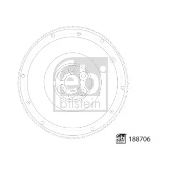 Volant moteur FEBI BILSTEIN 188706 pour SCANIA P,G,R,T - series R 500 - 500cv