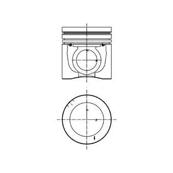 Piston KOLBENSCHMIDT OEM 20451076