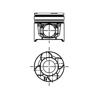 Piston KOLBENSCHMIDT 40217610 pour MAN TGL 10,240 - 240cv