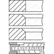 GOETZE ENGINE 08-106700-10 - Jeu de segments de pistons