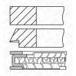 GOETZE ENGINE 08-430200-00 - Jeu de segments de pistons