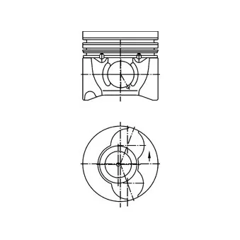 Piston KOLBENSCHMIDT 40405620