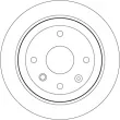 TRW DF7381 - Jeu de 2 disques de frein arrière