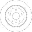 TRW DF8053 - Jeu de 2 disques de frein arrière