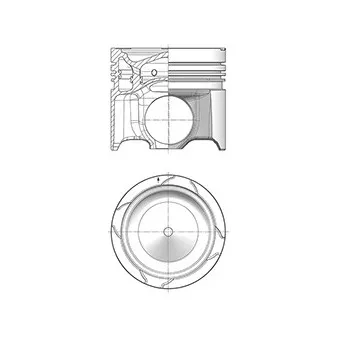 Piston KOLBENSCHMIDT 40893600 pour VDL Futura FDD2-141 - 510cv