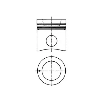 Piston KOLBENSCHMIDT 41260600