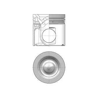 Piston KOLBENSCHMIDT 41517600 pour SCANIA K - series bus K 470 - 470cv