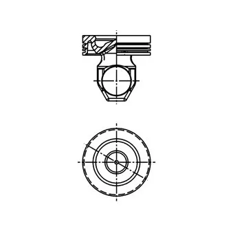 Piston KOLBENSCHMIDT 41519600