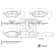 FEBI BILSTEIN 183658 - Jeu de 4 plaquettes de frein avant