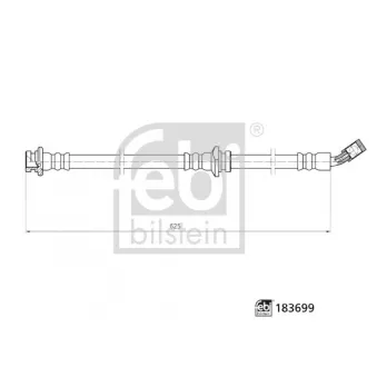 Flexible de frein avant droit FEBI BILSTEIN OEM 462104CE0A