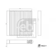 FEBI BILSTEIN 184211 - Filtre, air de l'habitacle