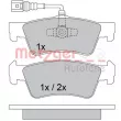 METZGER 1170560 - Jeu de 4 plaquettes de frein arrière