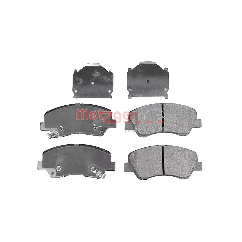 Jeu de 4 plaquettes de frein avant METZGER 1170918 - Visuel 1