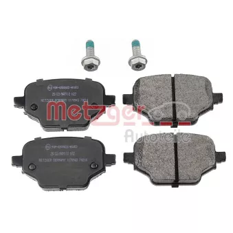 METZGER 1170943 - Jeu de 4 plaquettes de frein arrière