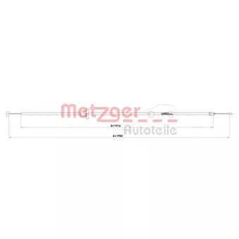 Tirette de capot moteur METZGER 3160038