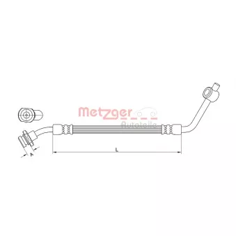 METZGER 4112533 - Flexible de frein