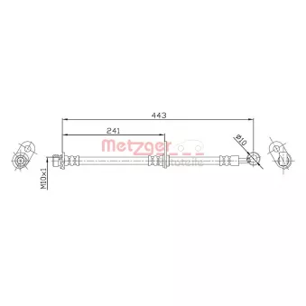 Flexible de frein METZGER OEM 01464S10010