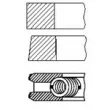 Jeu de segments de pistons FAI AutoParts [PR253-000]