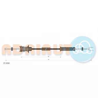 ADRIAUTO 07.0300 - Câble d'accélération
