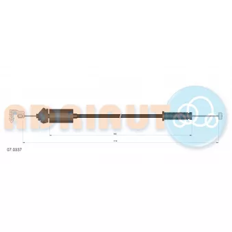 ADRIAUTO 07.0337 - Câble d'accélération