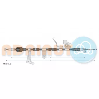 Tirette à câble, frein de stationnement arrière gauche ADRIAUTO OEM 5440279J00
