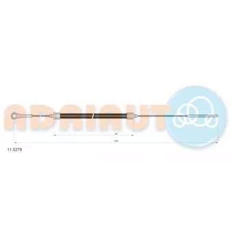 Tirette à câble, frein de stationnement ADRIAUTO 11.0279