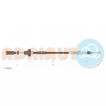 ADRIAUTO 11.0304.2 - Câble d'accélération