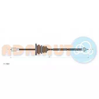 ADRIAUTO 11.1591 - Câble flexible de commande de compteur