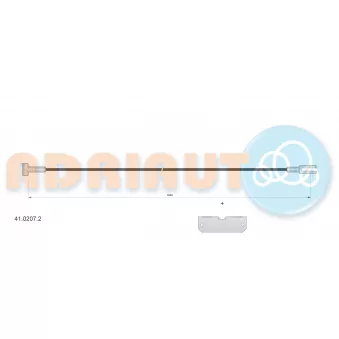 Tirette à câble, frein de stationnement ADRIAUTO OEM 93864843