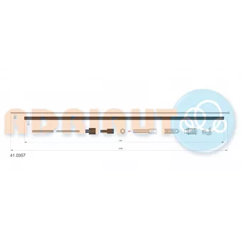 ADRIAUTO 41.0357 - Câble d'accélération