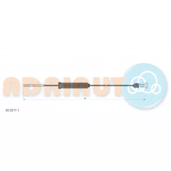 ADRIAUTO 52.0217.1 - Tirette à câble, frein de stationnement