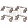 A.B.S. 0105Q - Kit d'accessoires, plaquette de frein à disque