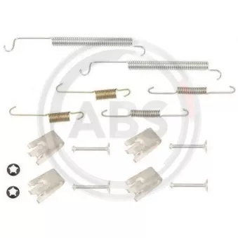 Kit d'accessoires, mâchoire de frein A.B.S. 0807Q pour HONDA ACCORD 1.6 LS - 107cv