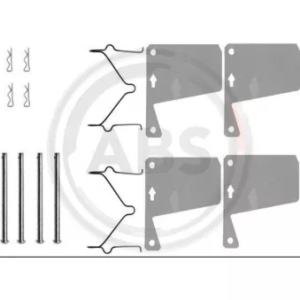 A.B.S. 0960Q - Kit d'accessoires, plaquette de frein à disque