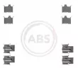 A.B.S. 1078Q - Kit d'accessoires, plaquette de frein à disque
