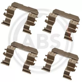 Kit d'accessoires, plaquette de frein à disque A.B.S. 1612Q