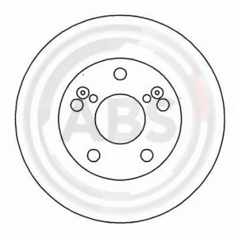 A.B.S. 16158 - Jeu de 2 disques de frein avant