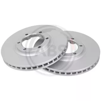 Jeu de 2 disques de frein avant A.B.S. 17001 pour MITSUBISHI L 2.5 D - 75cv
