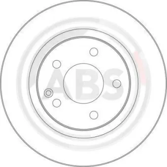 A.B.S. 17365 - Jeu de 2 disques de frein avant