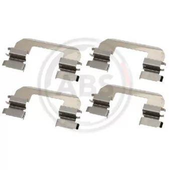 A.B.S. 1825Q - Kit d'accessoires, plaquette de frein à disque