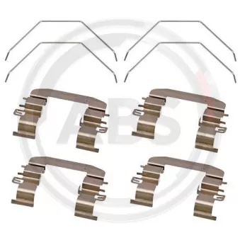 Kit d'accessoires, plaquette de frein à disque A.B.S. 1916Q