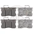 Jeu de 4 plaquettes de frein avant A.B.S. [36035]