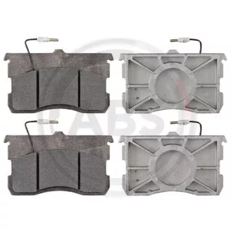 Jeu de 4 plaquettes de frein avant A.B.S. 36035