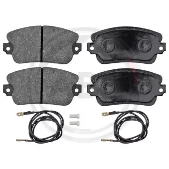 Jeu de 4 plaquettes de frein avant A.B.S. 36083 pour LANCIA TREVI 2000 Volumex - 135cv