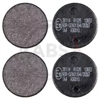 Kit de plaquettes de frein, disque de frein de stationnement A.B.S. OEM 425159