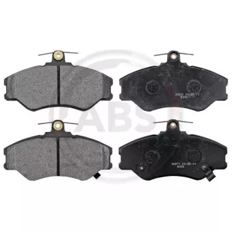 Jeu de 4 plaquettes de frein avant A.B.S. 36871 pour SUBARU LEGACY 2.5 D - 78cv