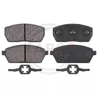 Jeu de 4 plaquettes de frein avant A.B.S. 37096 pour SUZUKI SUPER 1.0 - 42cv